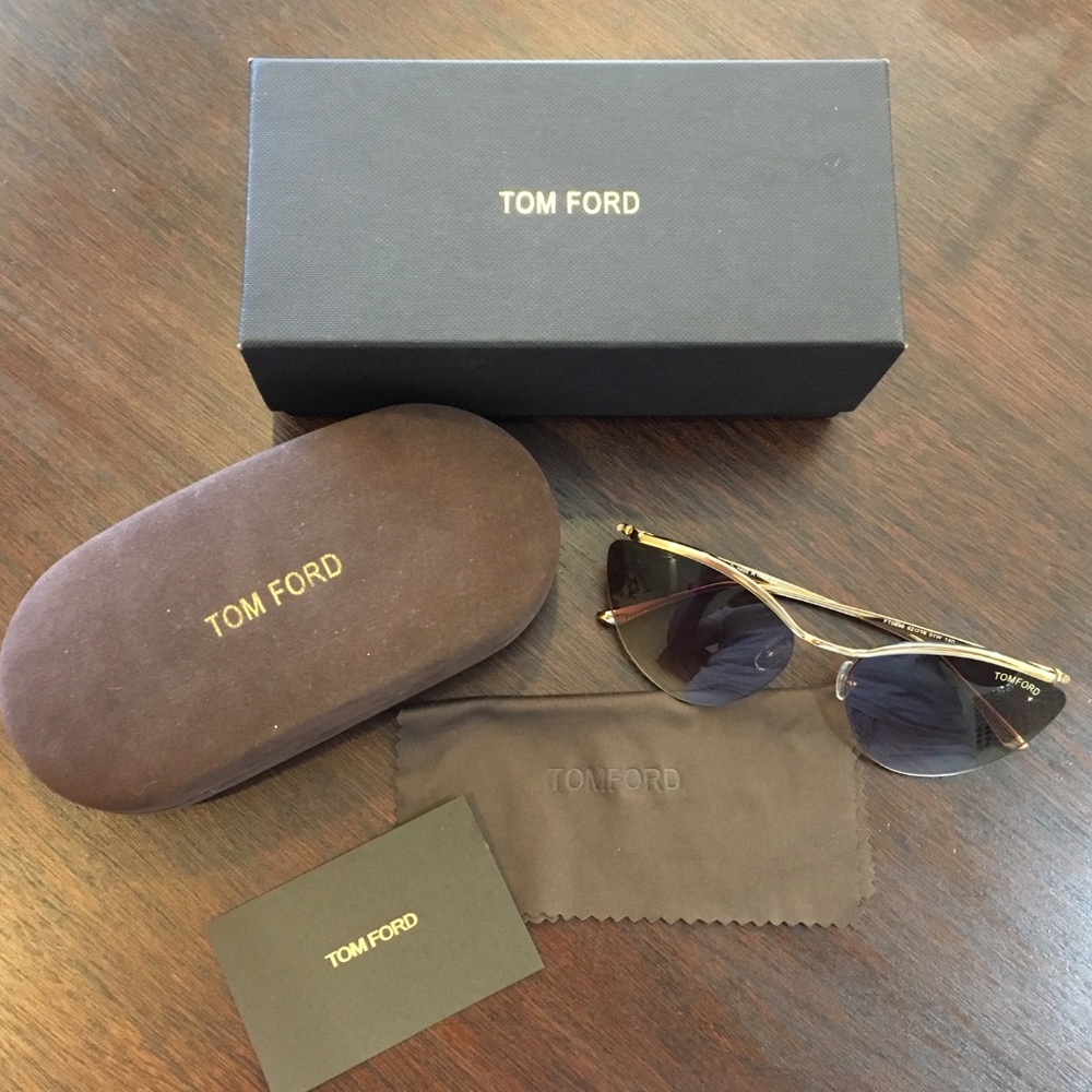 Tom Ford Cat Eye Frame less Sunglasses